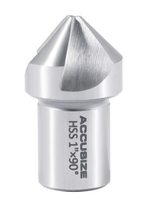 1'' HSS Rota Cutter Countersink, 3/4'' Weldon Shank, 3/16'' Point Dia, #CE00-0001