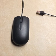 Dell 065K5F Wired USB Optical Mouse Black Scroll Wheel 1000 DPI 3 Buttons