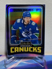 2024-25 O-Pee-Chee PLATINUM Hockey QUINN HUGHES #R21 RETRO RAINBOW SP