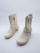 art. Damen Boots Stiefelette Ankle Boots Leder beige Gr 37 EU Art 36674-56