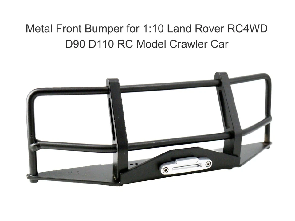 Metal Front Bumper for 1/10 1:10 Land Rover RC4WD D90 D110 RC Crawler Car - Image 3 of 4