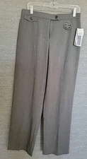 NEW Counterparts Womens 14 Slimming Sensations Dress Pants Gray Actual 30 x 30.5
