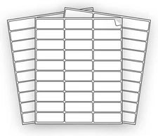 600  Shipping Labels 2 5/8 X 1 Inches Mailing Address Inventory Blank White Self