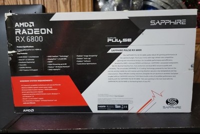 【動作◎】SAPPHIRE PULSE Radeon RX 6800 16GB SAPPHIRE PULSE AMD Radeon RX 6800 XT 16GB GDDR6 Graphic Card