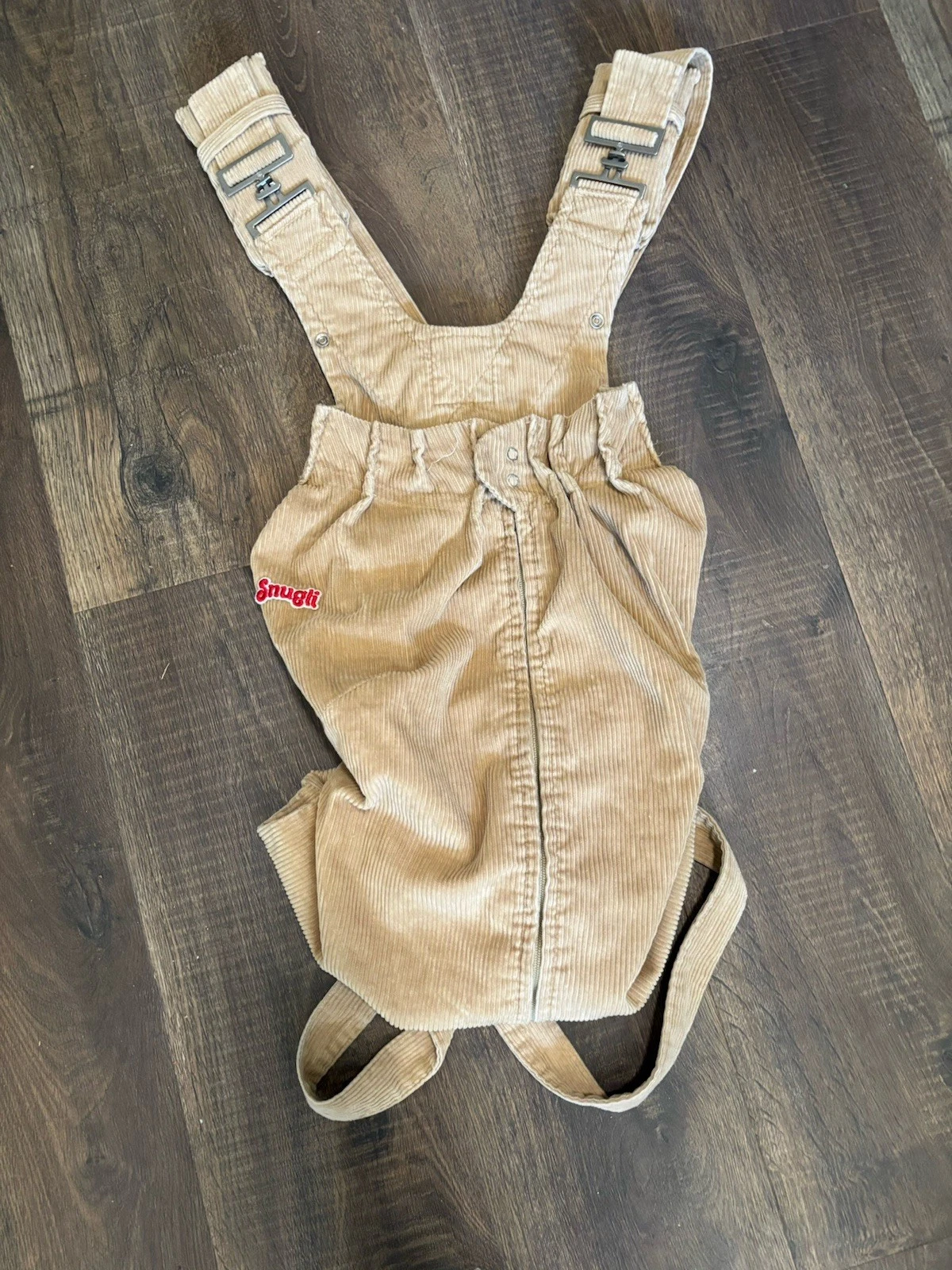 Vintage SNUGLI Baby Carrier Sling Backpack 70’s 80s Corduroy Cotton,