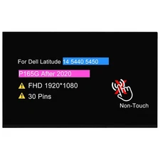14" FHD LCD Screen Replacement for Dell Latitude 5440 P165G003 Non-Touch Display