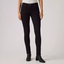 Levi's Women Black 711 Skinny Jeans Size 28x30 Color Pants Levi