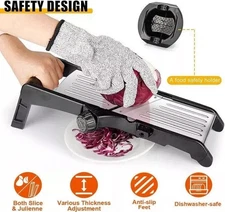 Vegetable Food Slicer 7-in-1 Adjustable Stainless Steel Potato, Tomato, Onion