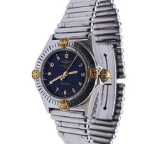 Breitling Callistino 28mm Black Dial Stainless Steel Quartz Watch B52044