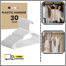 Non-Slip Durable Plastic Clothes Hangers   Heavy Duty