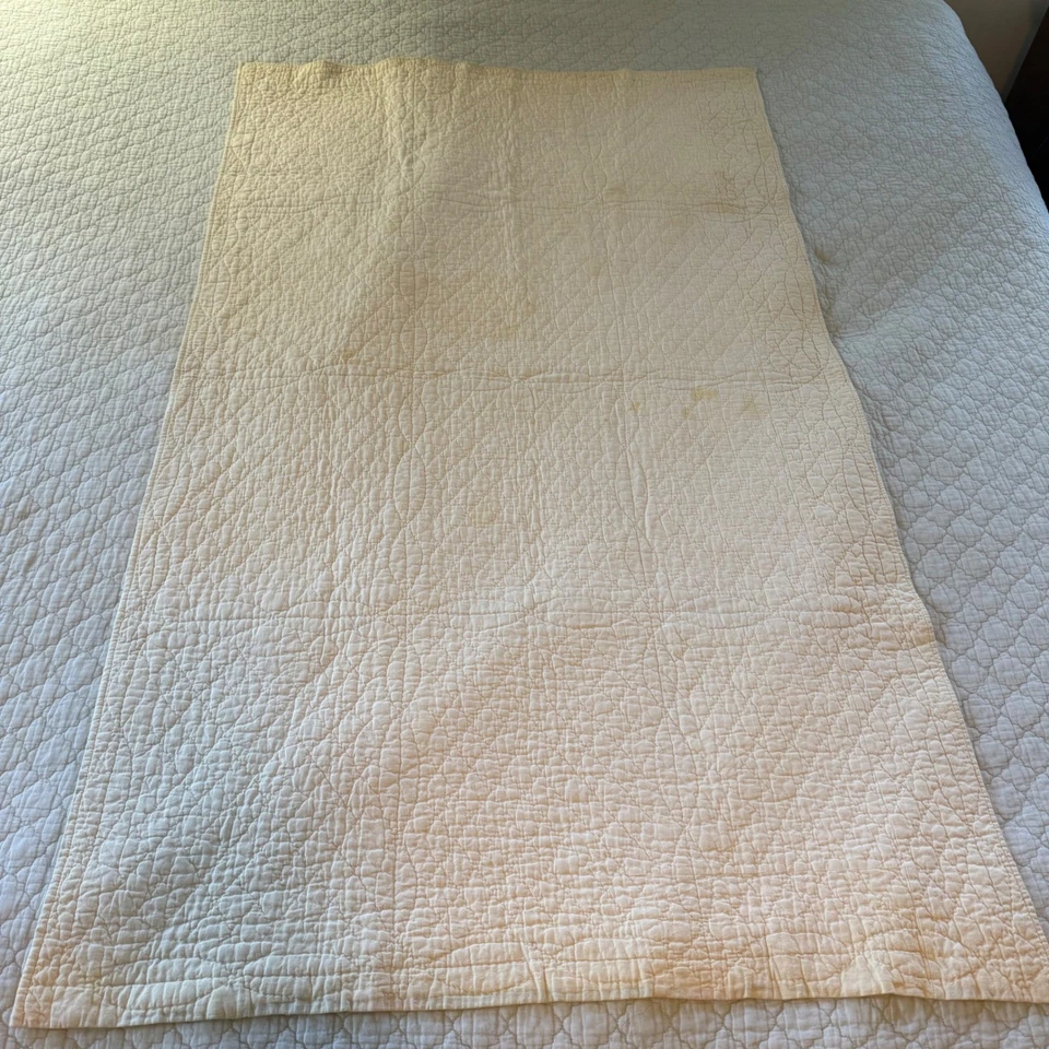 Edredón Vintage Hecho a Mano Sunbonnet Sue Apliques Niñas Sombreros Vestidos Multicolor Años 50 Foto 4 de 4