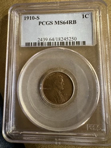 1910-S LINCOLN 1C MS64 RB