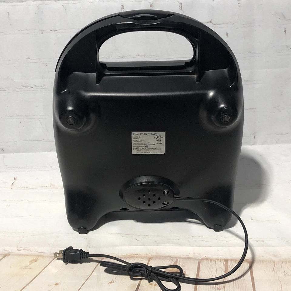 Platos antiadherentes eléctricos para hacer pasteles y pasteles Emeril de T-Fal Bakes 4 pasteles negros Foto 2 de 4