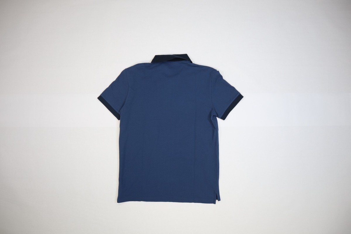 Red Bull Athletes Only Polo Short Sleeve Dark Blue Collared