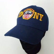 FDNY NYC Fire Department Patch Baseball Hat Navy Blue Cap New York