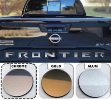 Chrome Raised Rear Tailgate Insert Letters for 2022 2023 2024 25 Nissan Frontier