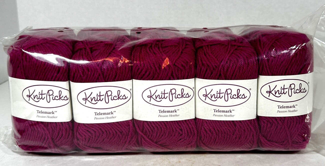 KNIT PICKS 100 Peruvian Wool 10 skeins Yarn TELEMARK PASSION HEATHER