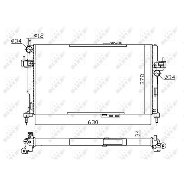NRF 58282A KüHler MotorküHler WasserküHler MotorküHlung-image
