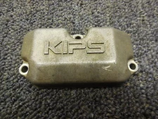 1988 Kawasaki KX125 Cylinder power exhaust valve cover 88 KX 125 14024-1590