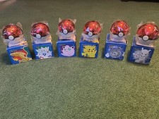 Pokemon Toys 1999 Burger King 23k Gold Plated Trading Card SET OF 6 Complete NEW