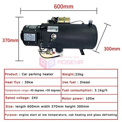 Parking Heater 24v12v Engine Preheater Diesel Preheating Water Heating Boiler - Bild 21 von 21