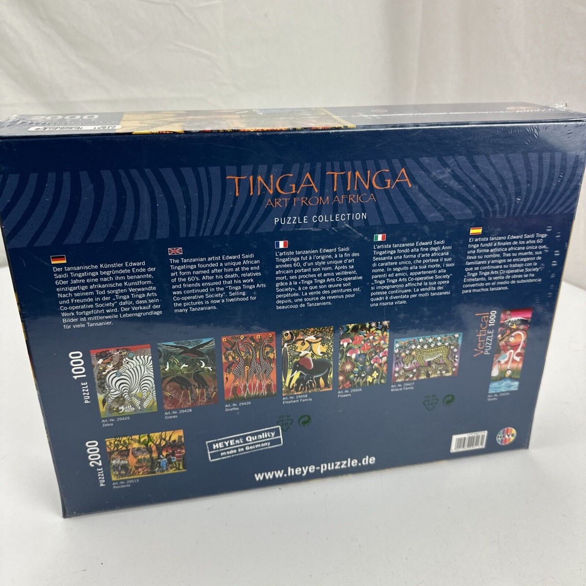 Tinga Tinga Art From Africa Heye 2000 Piece Puzzle New