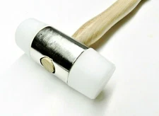 1-1/2" Nylon Hammer Dual Face Tapered Head Plastic Mallet Multi Purpose 1 Pound