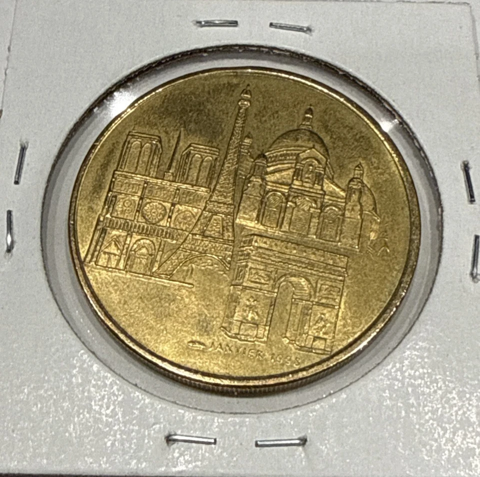 Moeda extremamente rara 1998 Thomas Cook Bankers France Monnaie de Paris 1 euro - Imagem 4 de 4