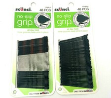 Scunci No Slip Grip All Day Hold Bobby Pin Twin Pack 96 Pins 