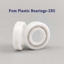Pom Plastic Bearing 2RS Deep Groove Ball Bearings Roller Bearings I.D:8mm-40mm