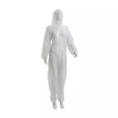 Ampri Maler-Overall Schutzanzug mit Kapuze PP-Vlies Weiß, Gr. S,M,L,XL,XXL,XXXL