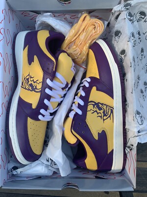 DS Warren Lotas WL REAPER LOS ANGELES Dunk Low “Lakers” Sz 11 LA 
