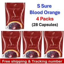 4 X S SURE PLUS Blood Orange Weight Control By Pananchita 7 Capsules