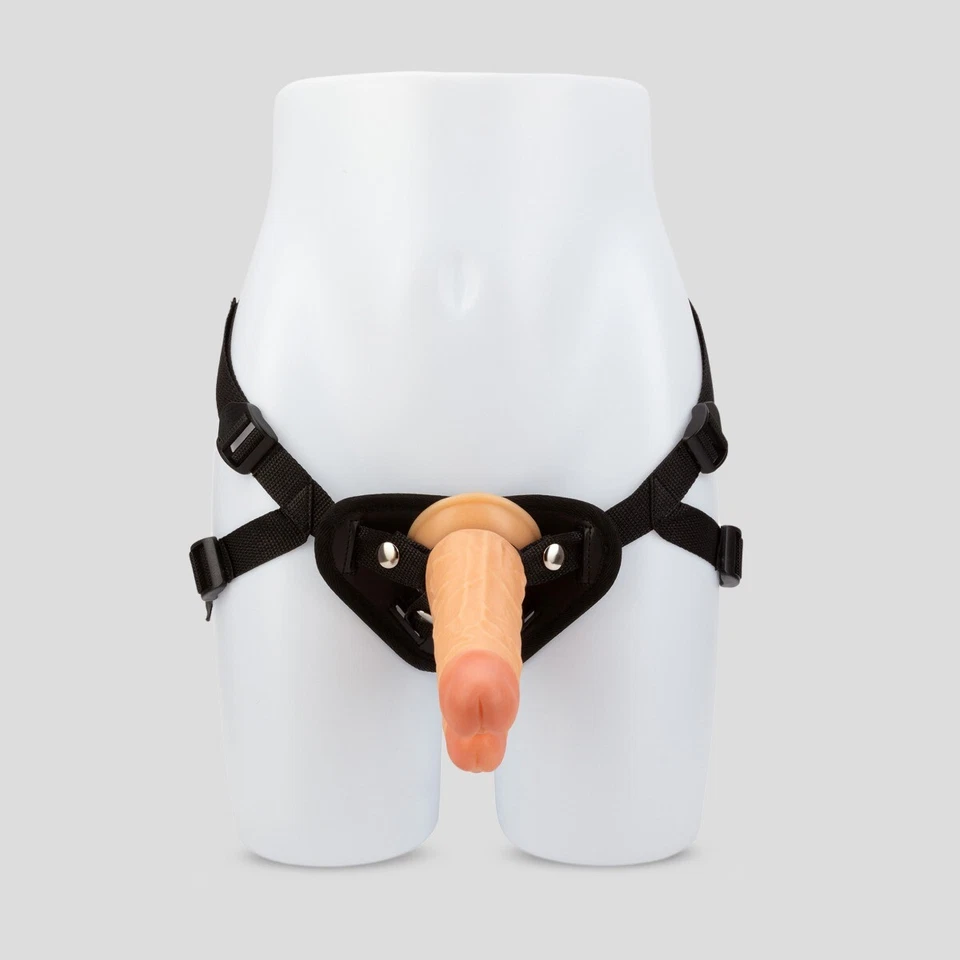 Arnés con correas realista anal punto G DP juguete sexual consolador Dong doble penetración Foto 4 de 4