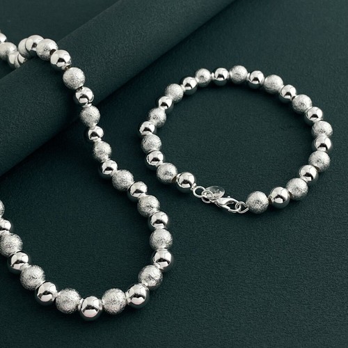 Sterling Silver Ball Bead Chain Necklace 1.80mm - Made in Italy