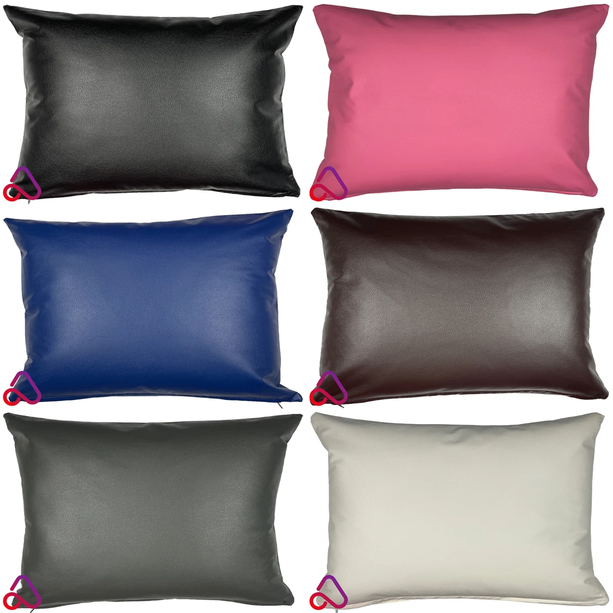 Faux leather cheap pillow cover