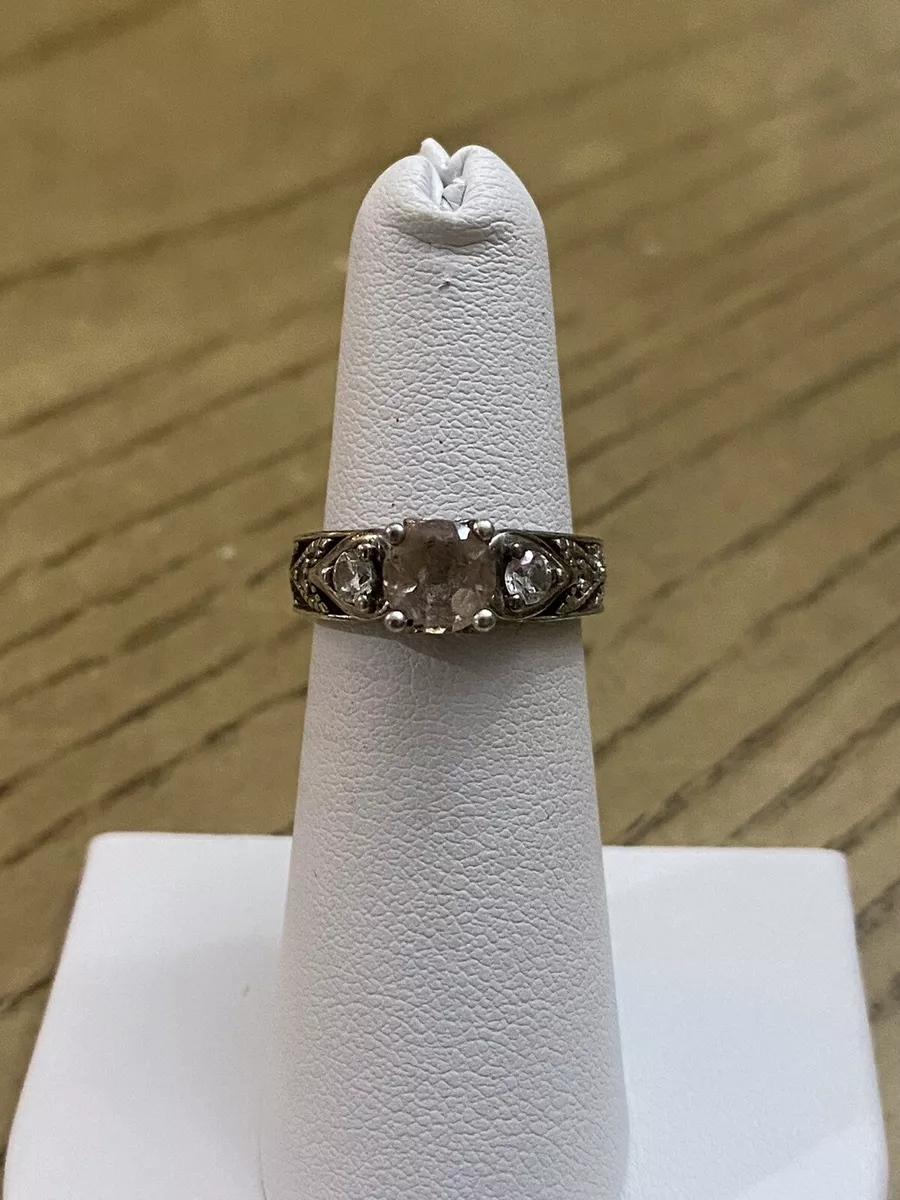 Gem Stone Kings GSK Sterling Silver 925 Signed Unknown Stones Ring