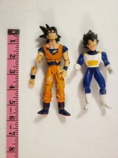 Vintage Dragon Ball Z Action Figure Lot Goku And Vegeta 