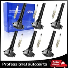 6pcs Ignition Coil & Spark Plug UF826 Fit For Ford Expedition F-150 Navigator