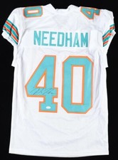 Camiseta deportiva firmada por Nik Needham de los Miami Dolphins (certificado de autenticidad JSA) ex esquinero de los mineros UTEP