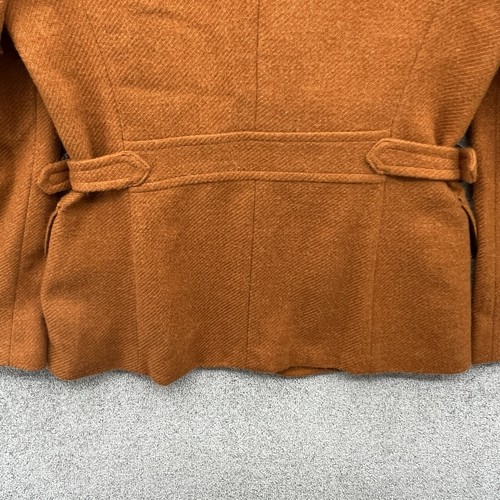 Max Mara Jacket Womens Size UK 16 Orange Alpaca Wool Utility Field Country - Picture 12 of 15