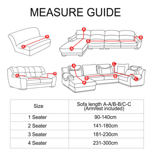 Sofa Covers Super Stretch Lounge Slipcover Protector Couch Cover 1 2 3 4 Seater - Picture 2 of 79