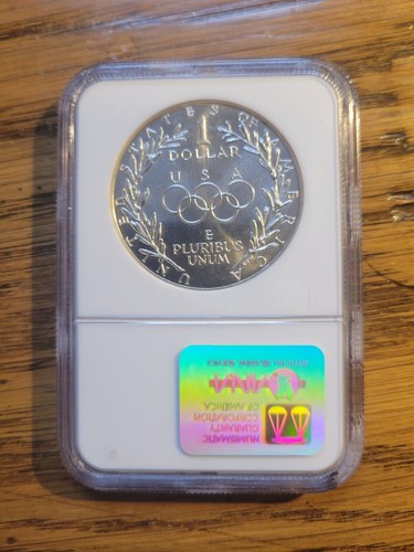 MS69 1988-D Olympic Commemorative Silver Dollar NGC *055 - Picture 2 of 2