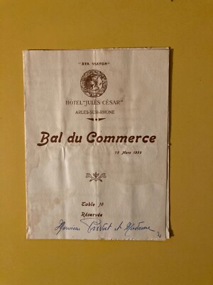 Arles - Hotel Jules Cesar - Charles Privat - Ball du commerce - 1958