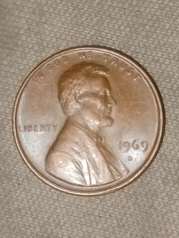 1969-D Lincoln Penny No FG -Floating Roof- Rpm-Ddo-Ddr - Image 3 of 4