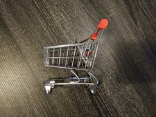 Shopping Cart Replica Mini Display Toy Metal Completely Functionable