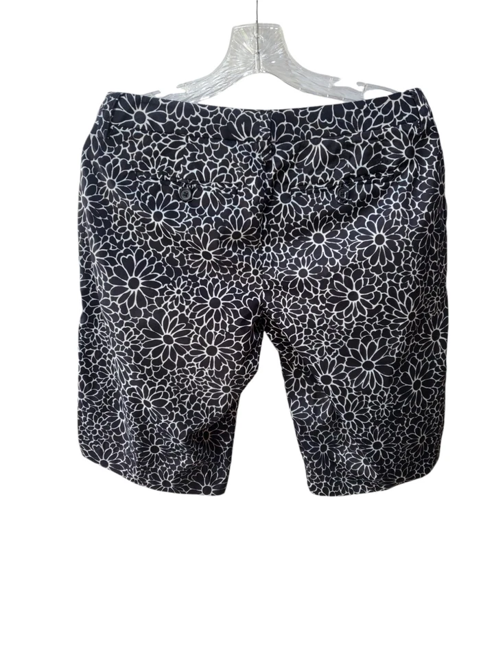 Bermudas Tommy Hilfiger para mujer florales blancas y negras talla 4 mezcla de algodón Foto 2 de 4