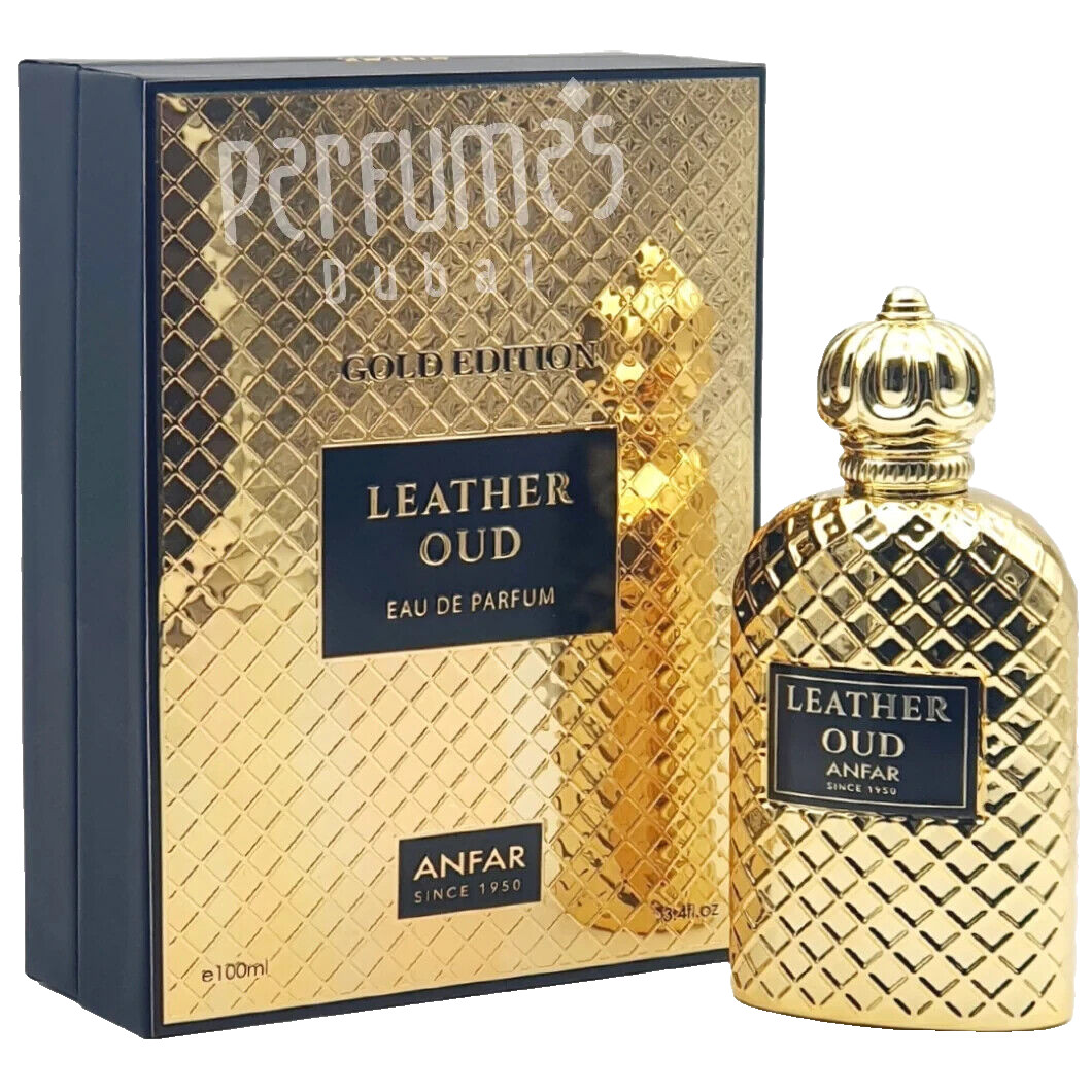Anfar Leather Oud Gold Edition Eau De Parfum Deep Oud & Leather Unisex Perfume