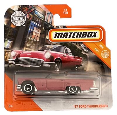 Matchbox '57 Ford Thunderbird MX City 14/100 2019 Cabriolet USA V8 NEU OVP