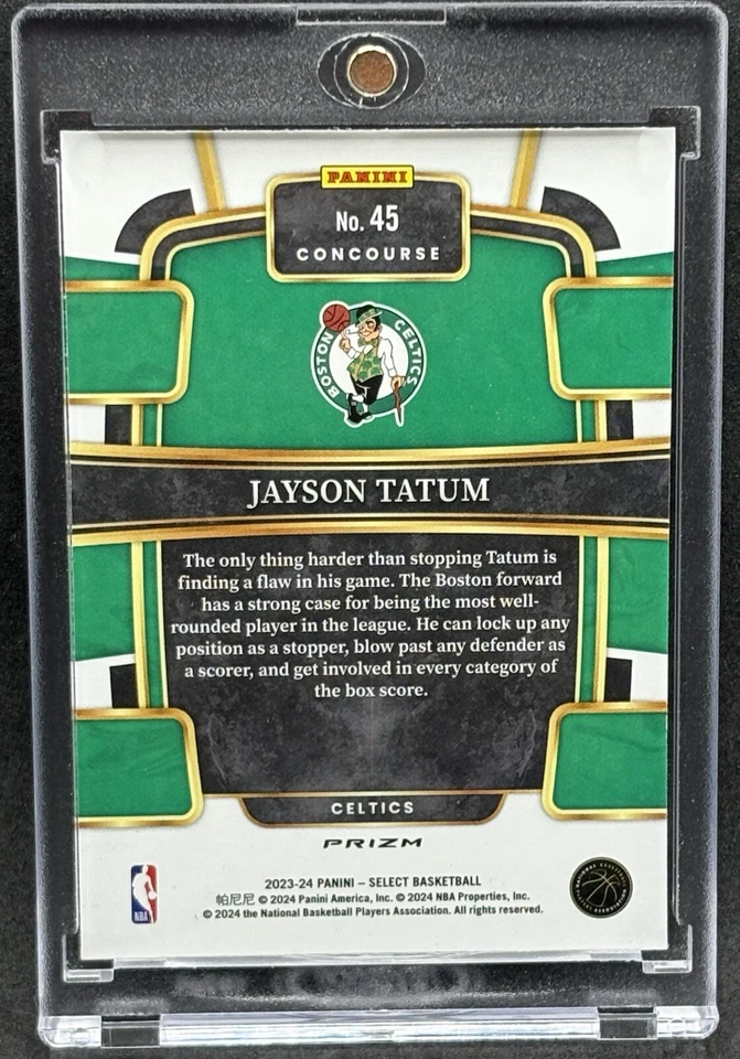 Tarjeta de inversión Jayson Tatum RARA REFRACTOR DE ONDA PLATEADA PRIZM SSP CELTICS COMO NUEVA Foto 2 de 2